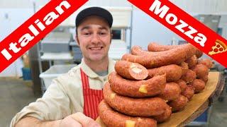 Italian Mozza Sausage. Cured and Smoked Italian Sausage with Mozza!