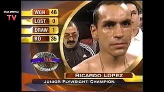 (IBF Jr Flyweight Champion)  Ricardo Lopez (48-0) VS Ratanapol Vorapin