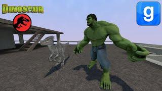 Dinosaurs VS The Incredible Hulk NPC Battles Garry's Mod