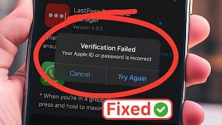 Your Apple ID or Password is incorrect Problem - iPhone iPad | Mac | MacBook | App Store | Fixed