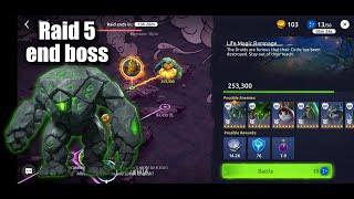 Age of Magic - Raid 5 - End boss (The Last Guardian, Druids boss)