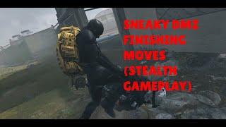 Sneaky Finishing moves in DMZ using Black noir operator (part 2) COD:MW2 #best  #sneaky  #stealth