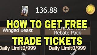 HOW TO GET FREE TRADE TICKET | Last Island Of Survival