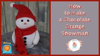 How to Make a Terrys Orange Chocolate Snowman/Fondant Chocolate Orange Model