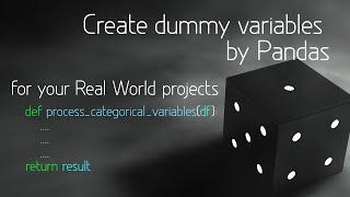 Create Dummy (Categorical) Variables with Pandas in Python (No sklearn)