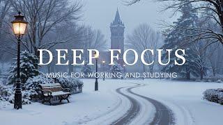 ️ Snow is falling, and a cozy winter playlist helps you concentrate and relax