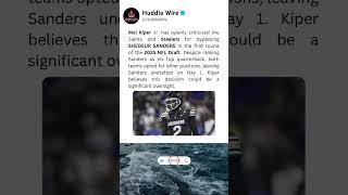 Mel Kiper Jr. Rips Saints & Steelers Over Shedeur Sanders Snub!
