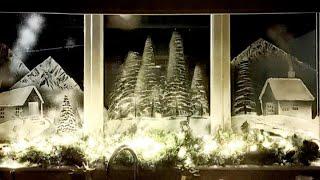 DIY Snow Windows **Absolute Beginner** STEP by STEP How I created a snow scene on my Kitchen windows