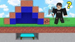 I Secretly CHEATED Using A FAKE Bed Defense.. (Roblox Bedwars)