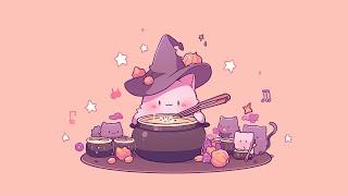 Magical Meow Melodies  Lofi music relaxes after a tiring week  cute lofi playlist