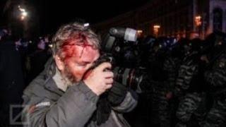 Euromaydan. Protests in Ukraine. Police beat protesters