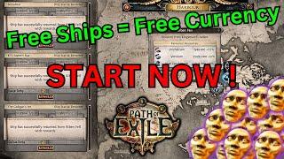 [3.25] How to use your Ships while saving for big Shippments on POE ! Free Ships for free Currency !