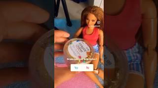 Barbie having fun! #barbie #miniature #dollcollector  #shorts #dolls #dollhouse #barbiedoll