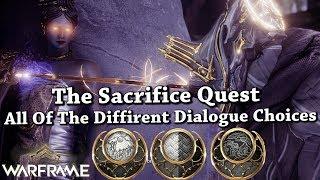 Warframe | The Sacrifice Quest | All Of The Different Dialogue Choices (Sun/Neutral/Moon)