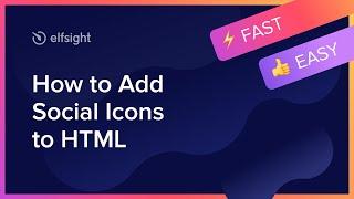 How to Add Social Media Icons Widget to HTML