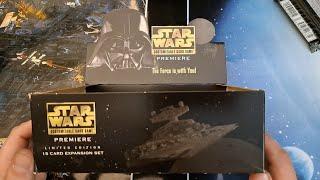 Star Wars CCG Premiere Limited Edition Booster Box Full Opening