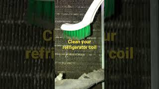 How to clean the dust from refrigerator condenser coil