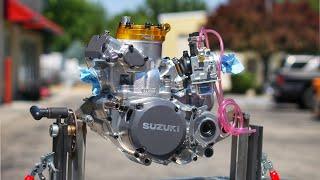 The SEXIEST two stroke engine I have ever seen!!  2006 Suzuki RM250 Dirt Bike Build