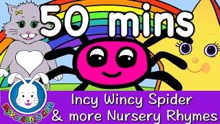 Incy Wincy Spider & more Nursery Rhymes with lyrics