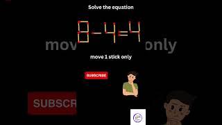 matchstick puzzle | move matchstick brain out #shorts #mathriddles