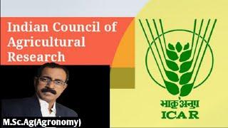 INDIAN COUNCIL OF AGRICULTURAL RESEARCH