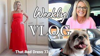 That Red Dress, Strapless Bra Struggles & Boob Chat | Real Life Vlog Over 50