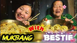BAJU LA LIMBU PALAM GEET GAUNU VAYO | Momo Mukbang with Gangster