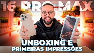 iPHONE 16 PRO MAX | o melhor está comigo! UNBOXING e PRIMEIRAS IMPRESSÕES