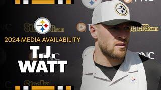 T.J. Watt Media Availability (Oct. 17) | Pittsburgh Steelers