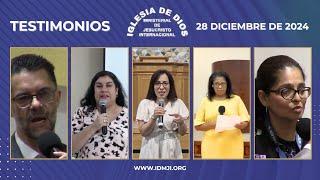 Testimonios 28 de diciembre de 2024 - Iglesia de Dios Ministerial de Jesucristo Internacional