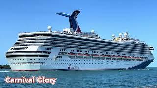 Stunning Cruise Sail Aways | Carnival Glory and Freedom | Port Canaveral