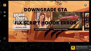 FIX SCRIPT HOOK V FATAL CRASH ERROR II How to Downgrade GTA 5 on Rockstar Launcher (Working 2022) 