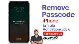 HOW TO REMOVE PASSCODE ON iPhone IN TELUGU | Enable Activation-Lock