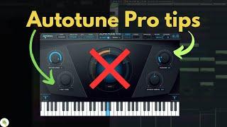 How to sound good and natural with autotune