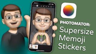 How to Supersize Memoji Stickers in Photomator