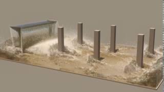 PhoenixFD 3.0 medium scale flood test by #RedefineFX