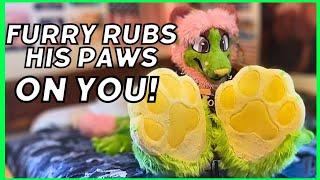  Lion Rubs his Feetpaws on YOU ️ [Furry ASMR] Cat Boyfriend Roleplay