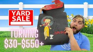 Everything was $1 or less at this garage sale! Shop with me as I turn $30 into over $550 on ebay