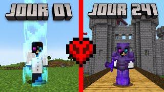 J'ai survécu 241 Jours en minecraft Hardcore One Chunk