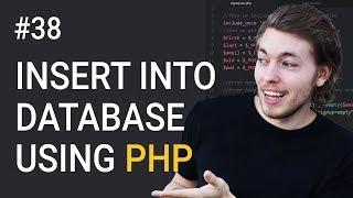 38: Insert data from a website into a database using MySQLi | PHP tutorial | Learn PHP programming