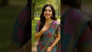 Floral Bloom & Saree Grace | AI-Crafted Beauty in a Serene Park 