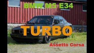 BMW M5 E34 Turbo run in Assetto Corsa