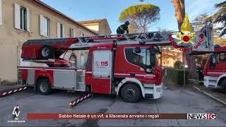 Babbo Natale è un vvf, a Macerata arrvano i regali