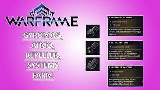 Warframe - FASTEST Gyromag, Atmo, Repeller Systems Farm (3 Minute Video)