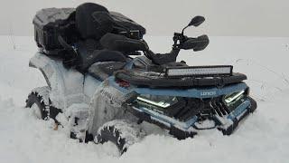 Loncin Xwolf 700 zimowa jazda winter ride