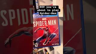 POV you’re about to play Spider-Man  #gamecollection #gaming #playstation #spiderman #ps4 #shorts