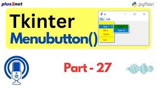 How to Use #MenuButton in #Python #Tkinter for Dropdown Menus - #PythonGUI Tutorial