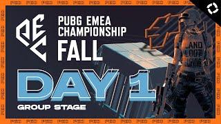 PUBG EMEA Championship: Fall // Group Stage - Day 1