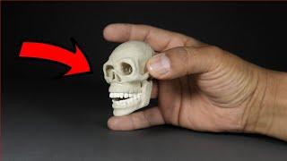 How to make a SKULL with plasticine or clay in steps - My Clay World