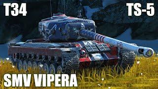 SMV Vipera, T34 & TS-5 ● WoT Blitz